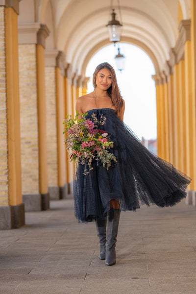 Daisy Skirt - Navy Dots - EMM Copenhagen