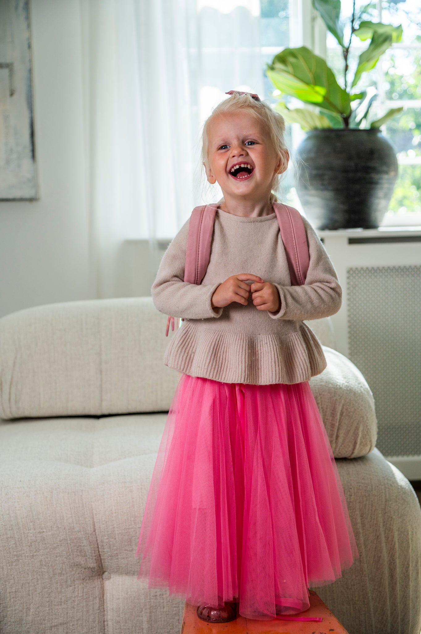 Kids Daisy skirt - pink