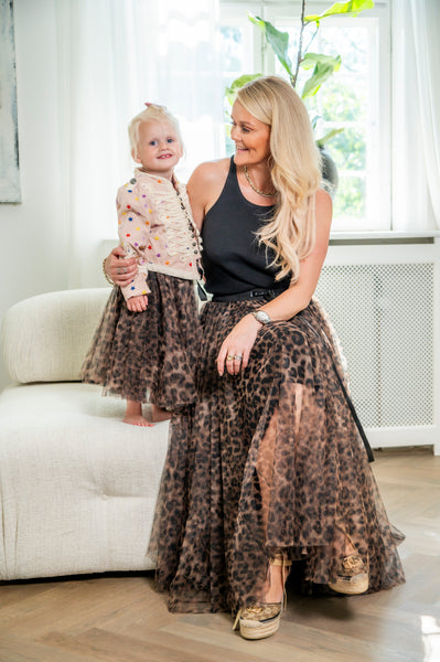 Kids Daisy skirt - leopard