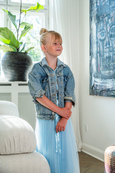 Kids Daisy skirt - Blue