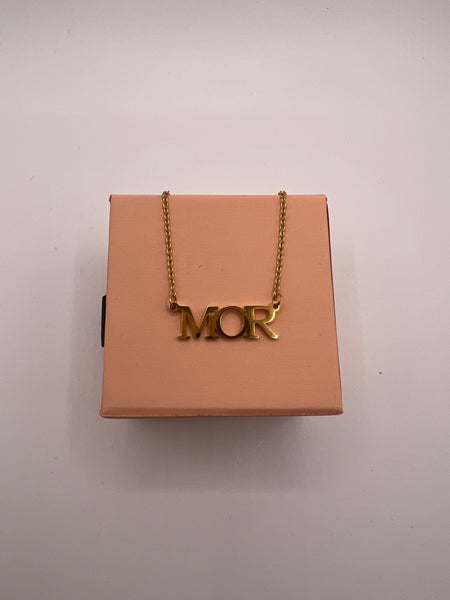 MOR necklace - forgyldt