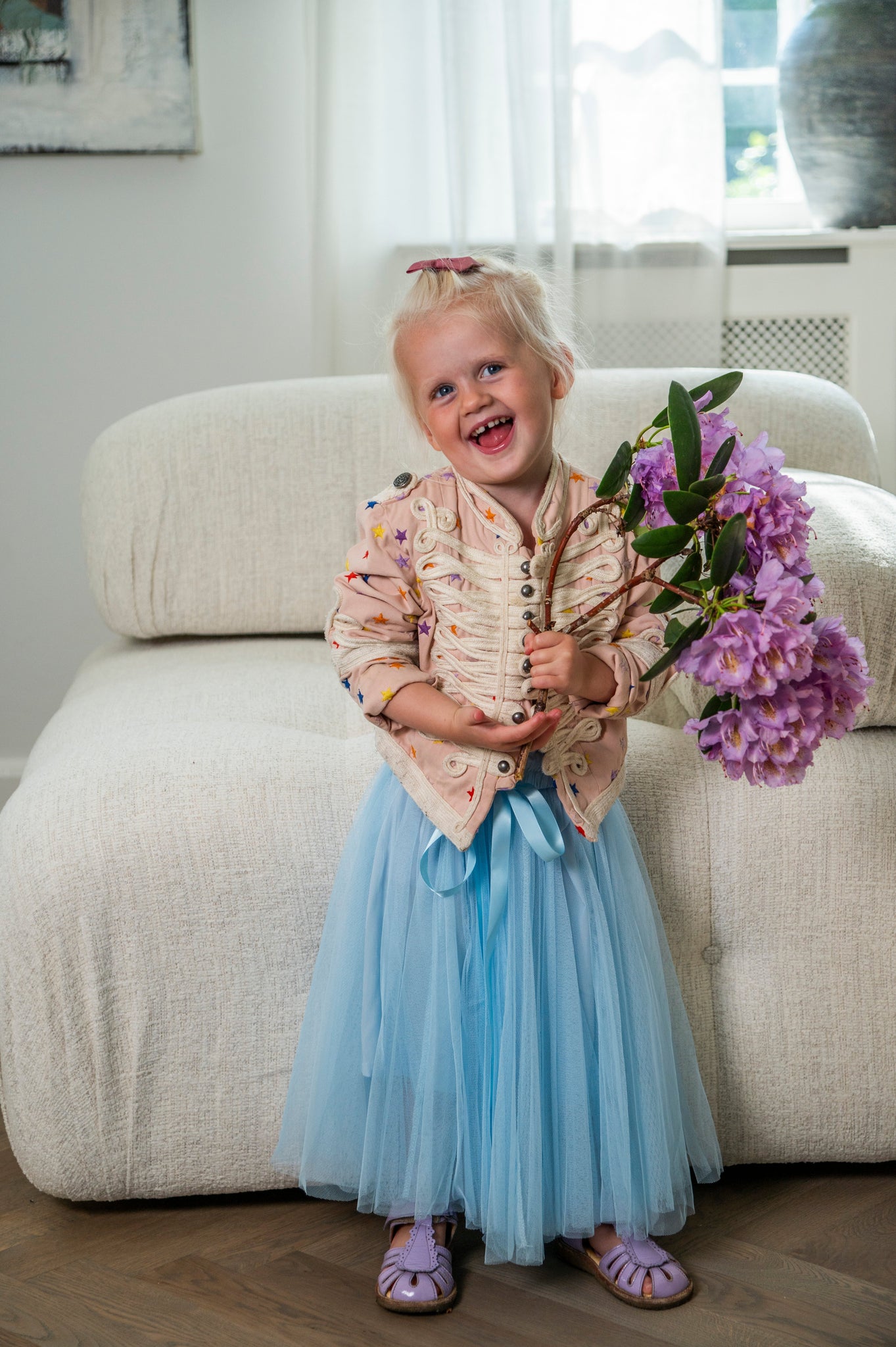 Kids Daisy skirt - Blue - EMM Copenhagen
