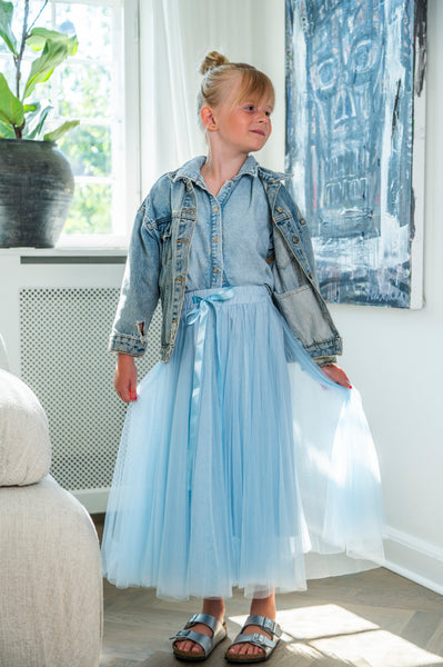 Kids Daisy skirt - Blue - EMM Copenhagen