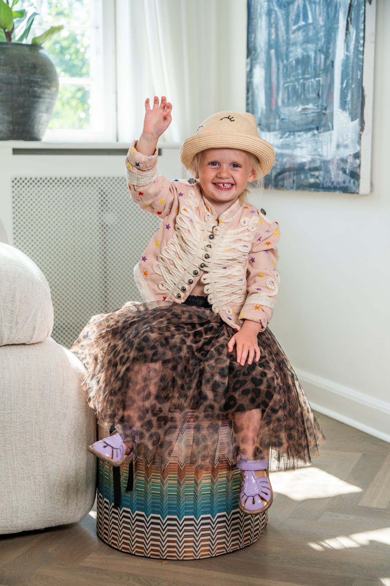 Kids Daisy skirt - leopard - EMM Copenhagen