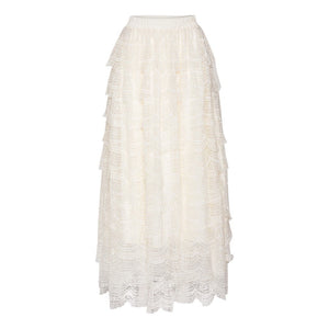 Tulle skirt - lace - vanilla - EMM Copenhagen