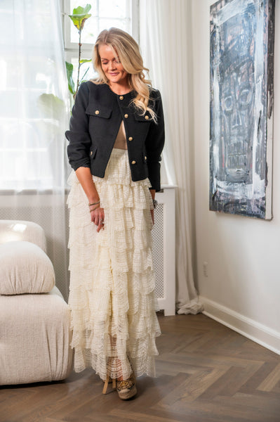 Tulle skirt - lace - vanilla - EMM Copenhagen
