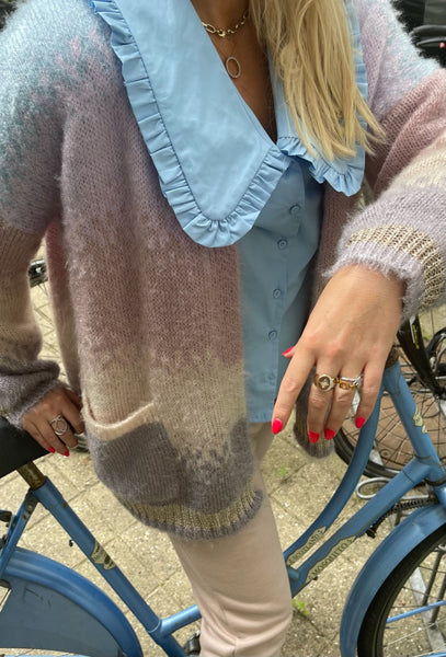 Eve knit Cardigan - Blue