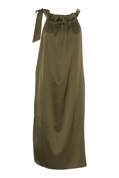 Elisabeth tie Dress - Army Green