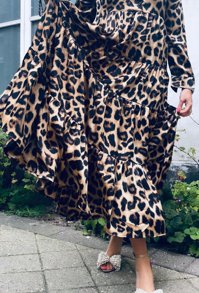 Paloma Dress - Brown Leopard