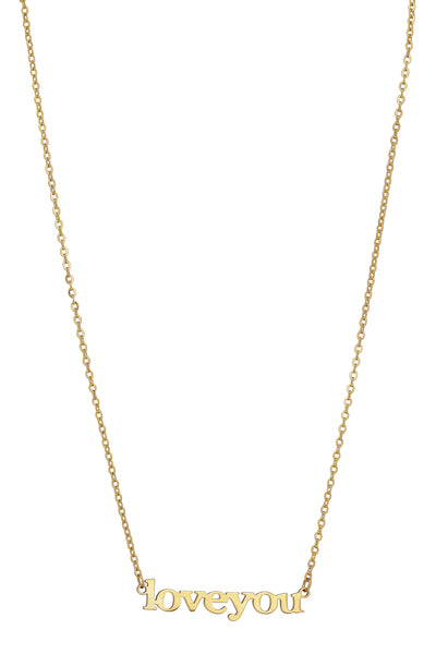 " I LOVE YOU" necklace - gold
