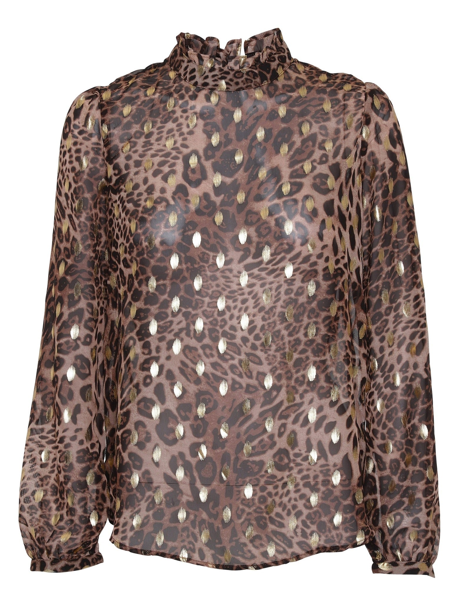 Carmen Blouse - Brown Leopard - EMM Copenhagen