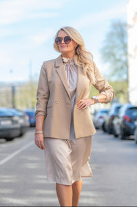 Elisabeth tie Dress - Sand - EMM Copenhagen