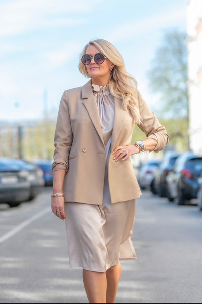 Elisabeth tie Dress - Sand - EMM Copenhagen