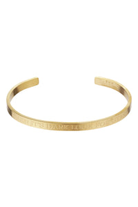 Bangle armbånd - when its Dark look for Stars - Gold