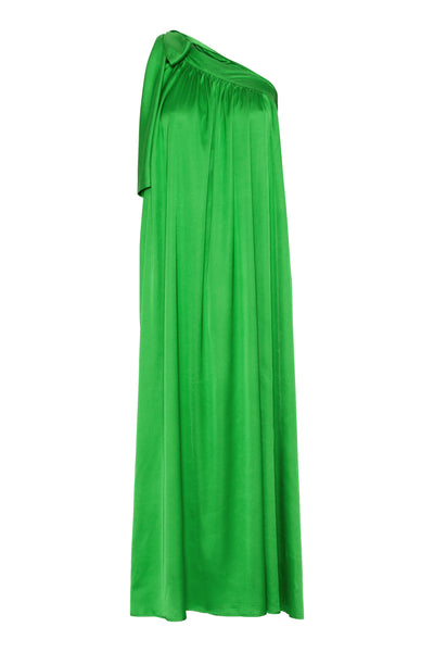India One shoulder dress - apple green