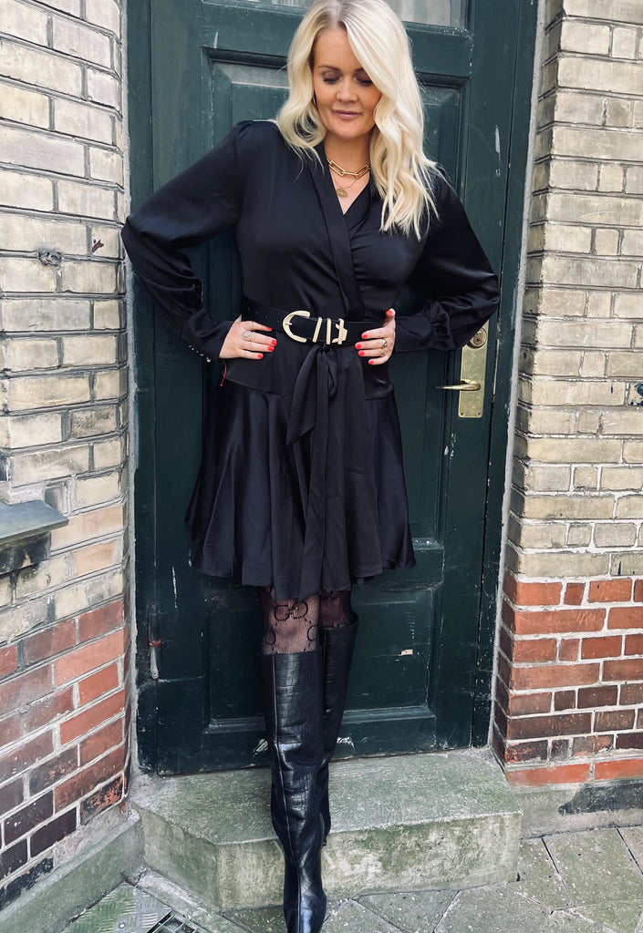 Wrap Dress - Black – EMM Copenhagen