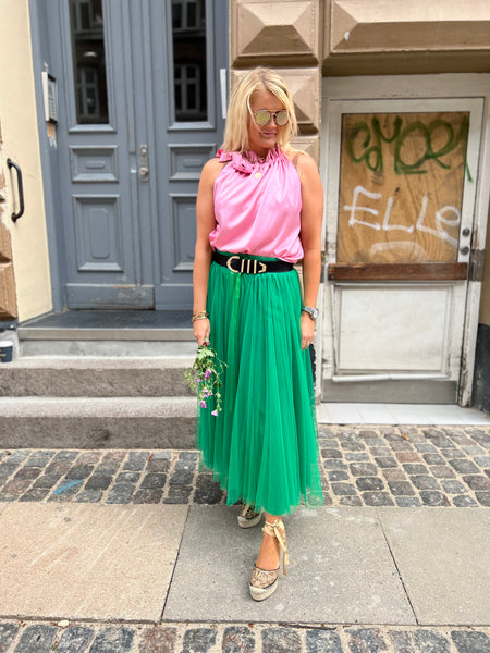 Daisy tyl skirt - Apple green