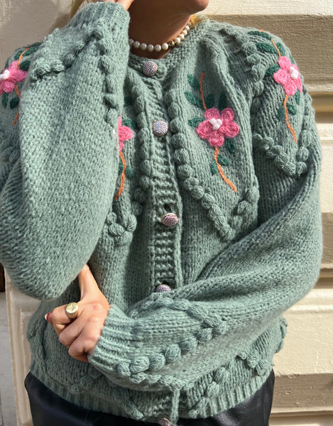 Lulu knit cardigan - grøn