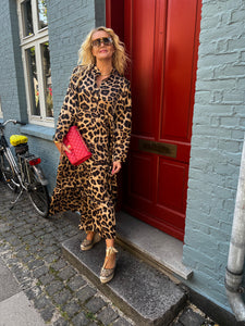 Paloma Dress - Brown Leopard