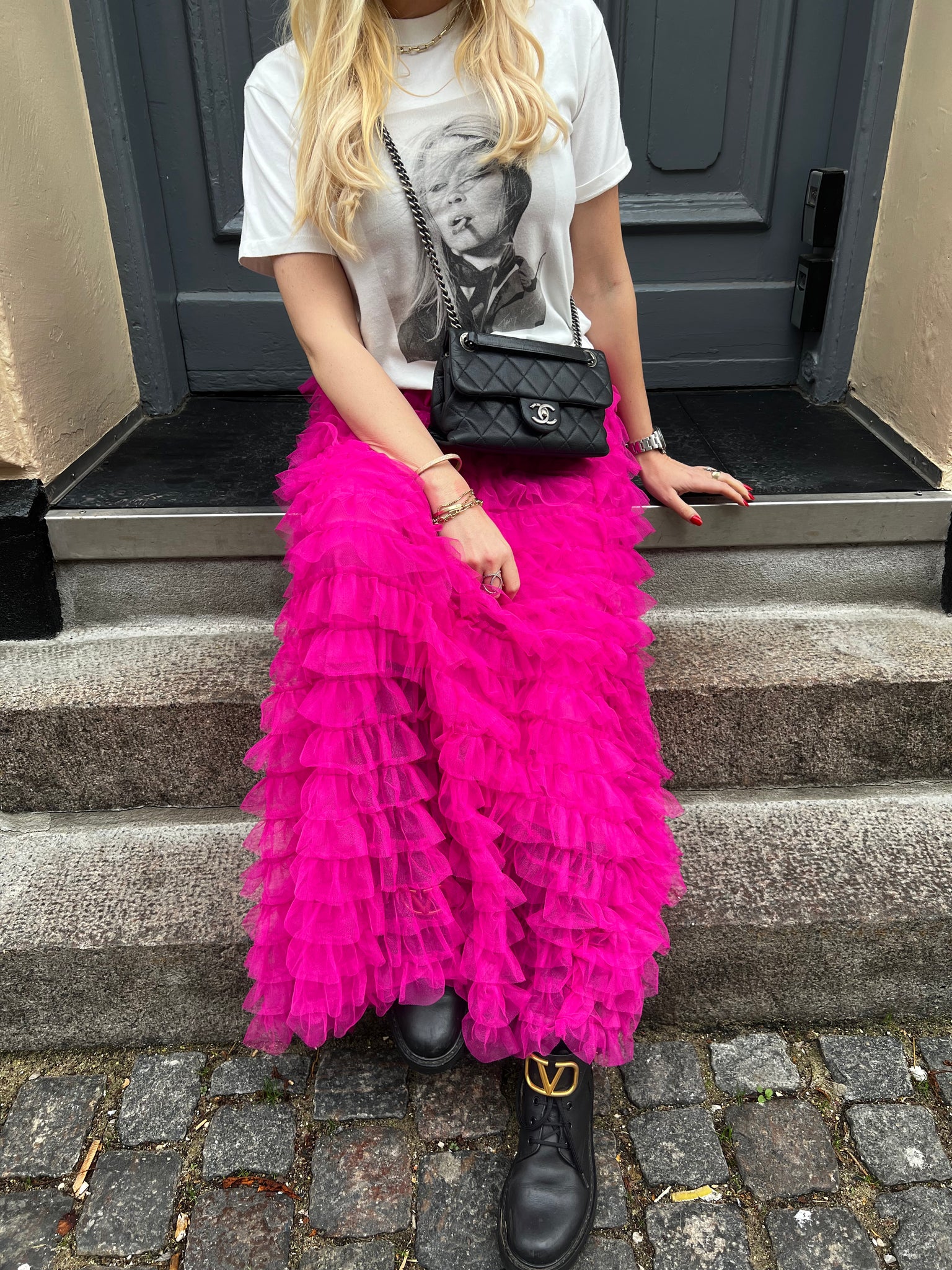 Tulle skirt - fuchsia