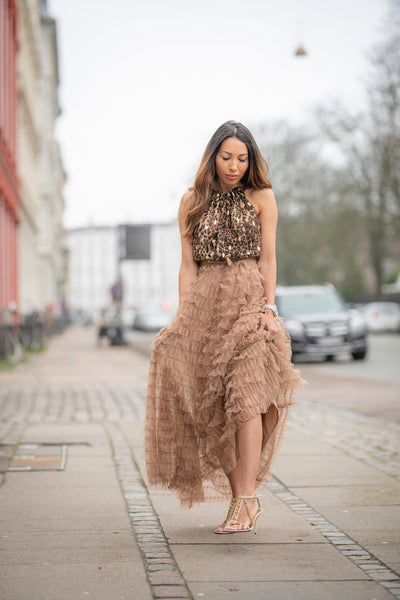 Tulle Skirt - tan / Camel - EMM Copenhagen